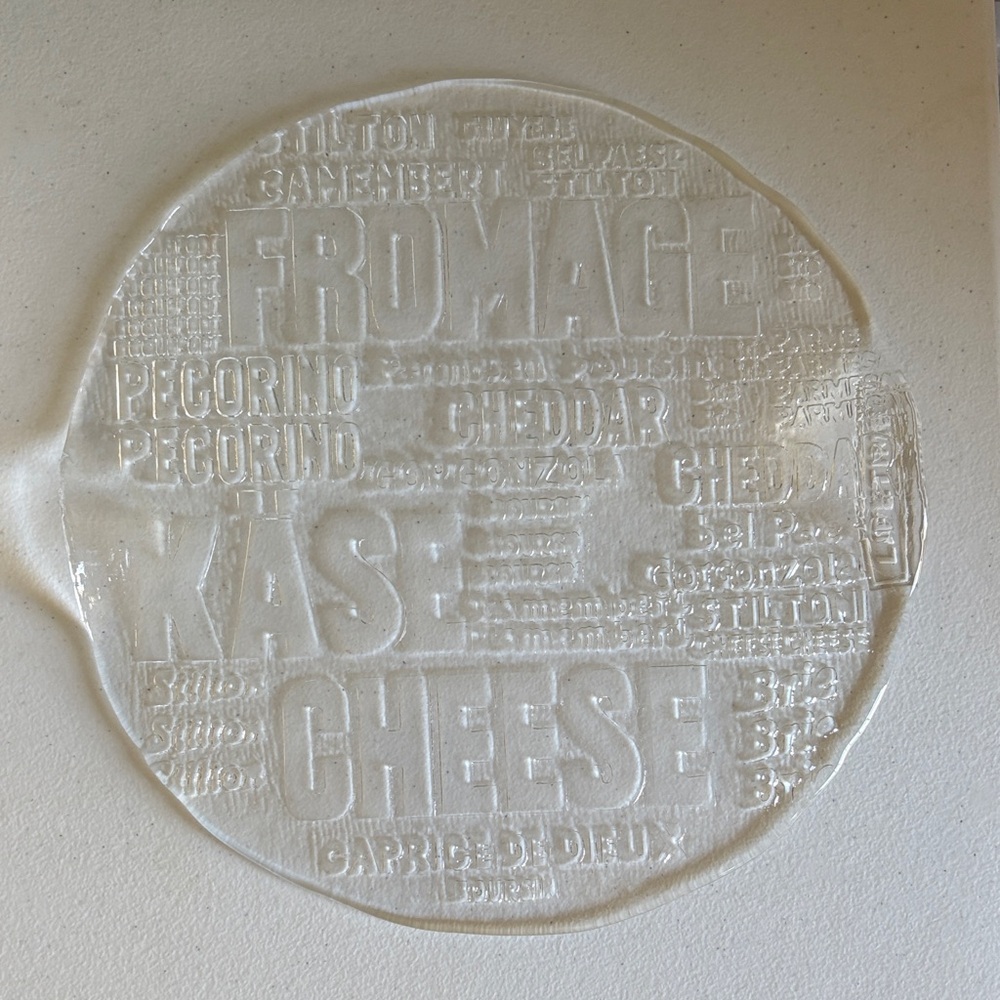 Royal Krona Clear Glass Cheese Plate